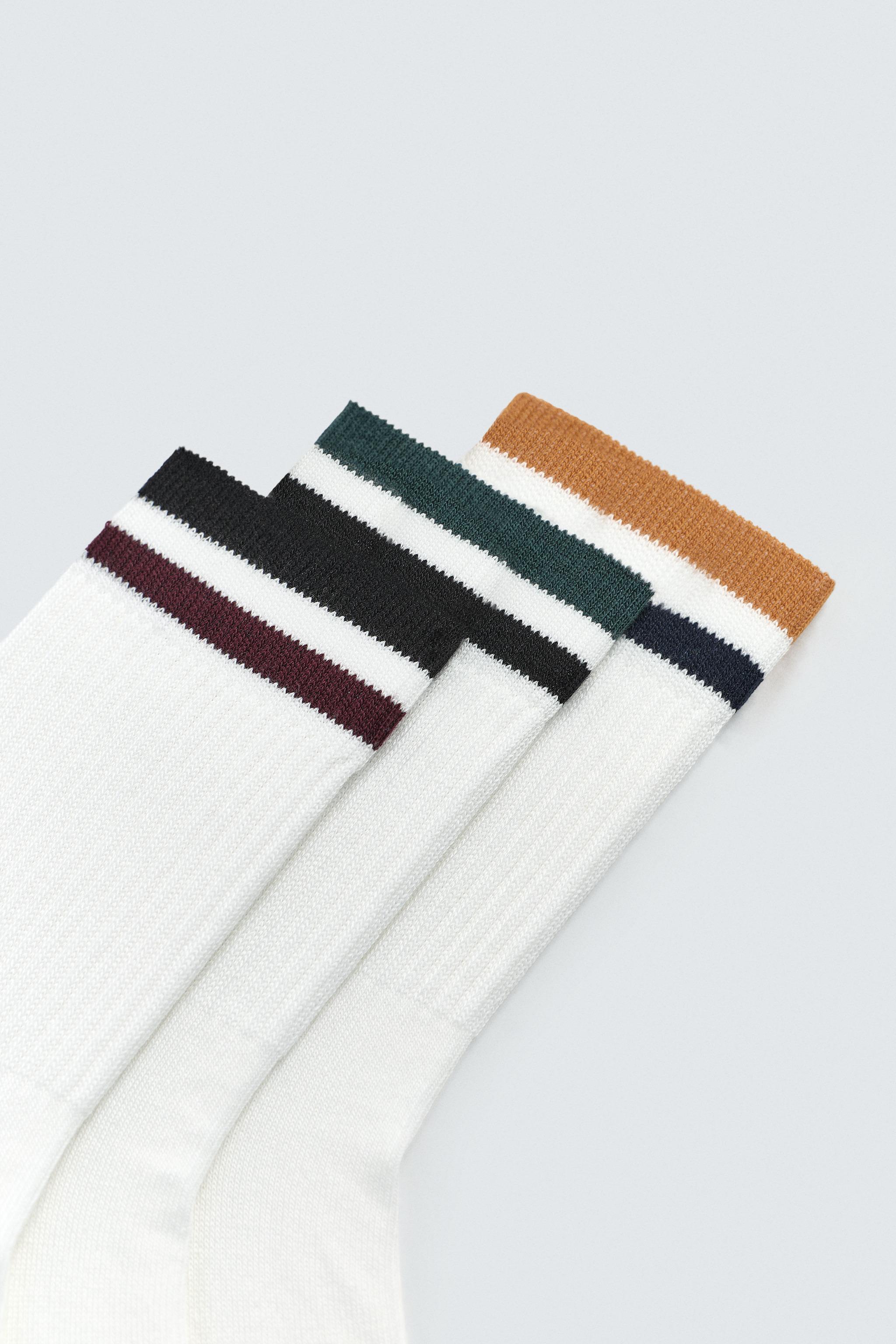 PACK OF 3 STRIPED SOCKS