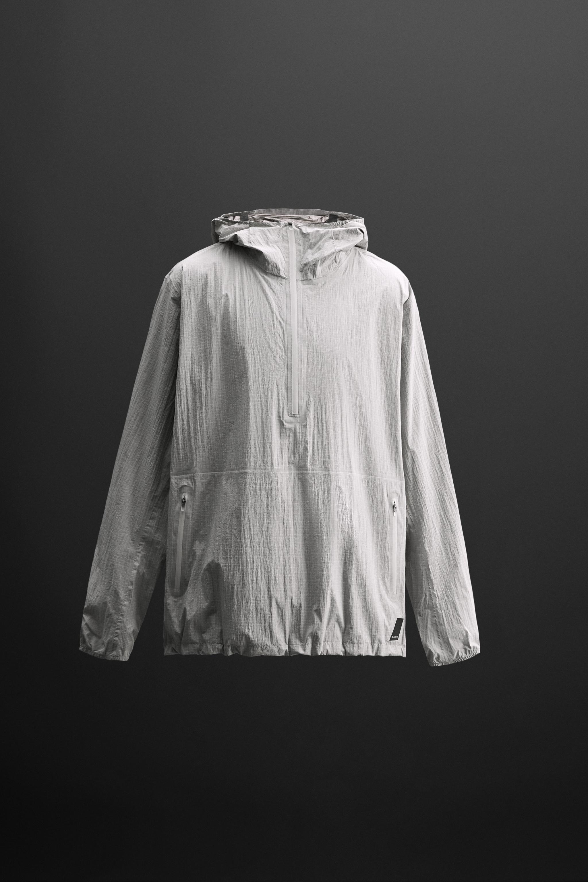 TECHNICAL KANGAROO JACKET - Pearl gray | ZARA United States