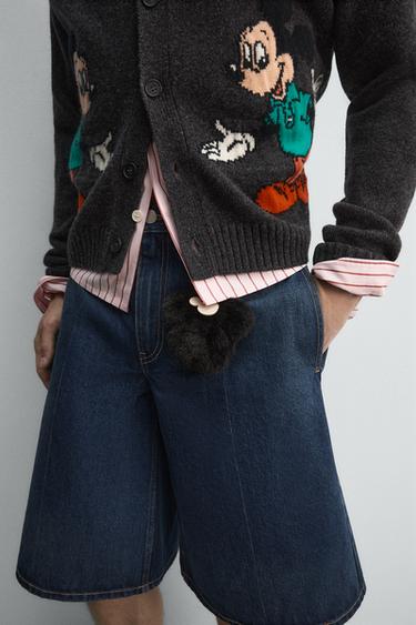 DENIM BERMUDA JORTS HARRY LAMBERT FOR ZARA X DISNEY - Indigo by Zara - Image 4