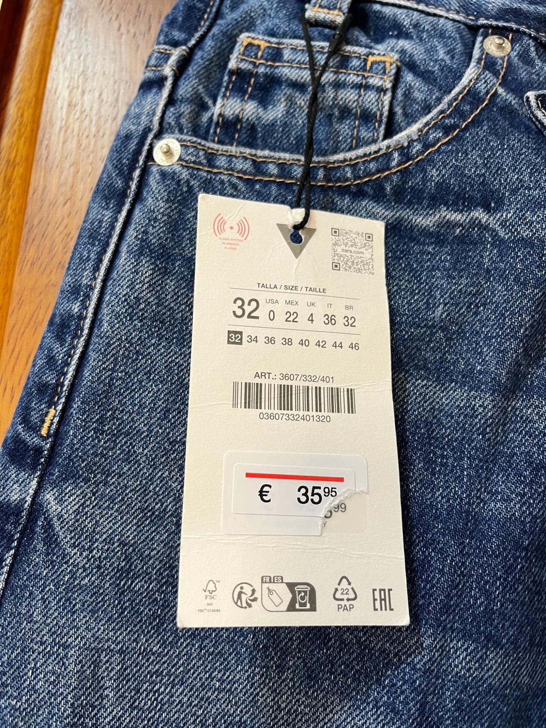 TRF WIDE-LEG CROSSED WAIST HIGH-WAIST JEANS - Image 3