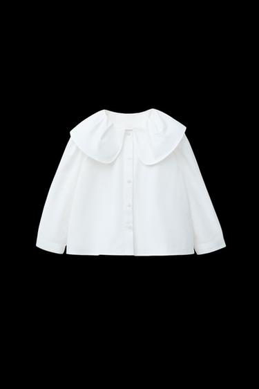 PETER PAN COLLAR SHIRT - White by Zara - Image 0