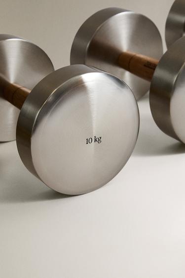 HALTÈRE BOIS CHÊNE ACIER - P de Zara - Image 2