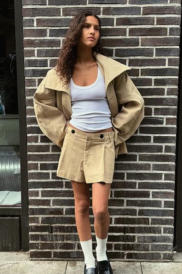 TOP RIB TIRANTES - Blanco de Zara