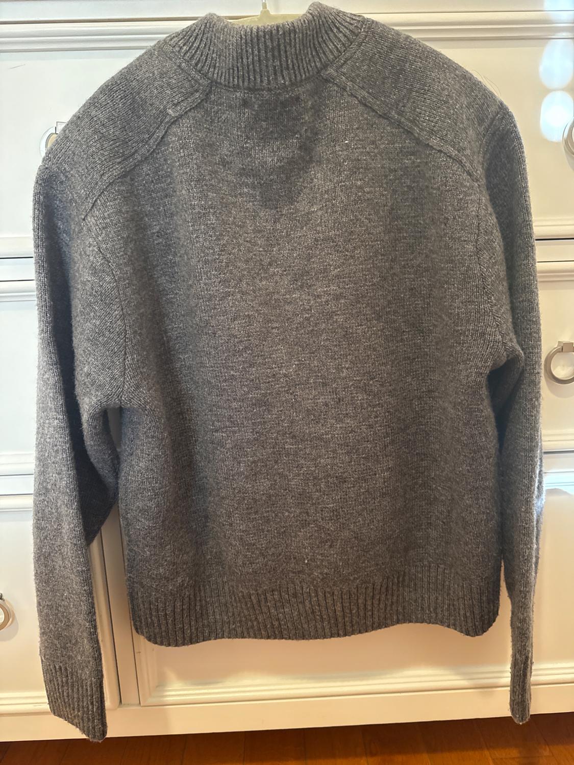 ZIP UP WOOL BLEND BOMBER JACKET - Image 2