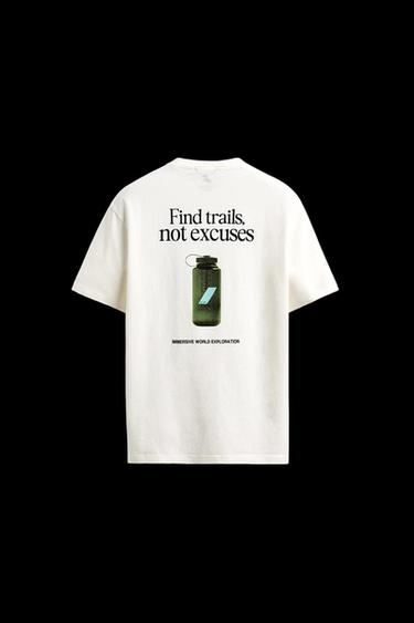 T-SHIRT MIT GRAFIKPRINT - Weiß von Zara - Bild 0