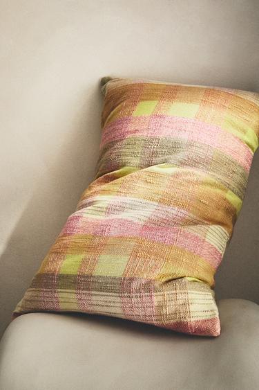 CHECK CUSHION COVER - Pink by Zara - Image 5