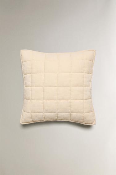CHILDREN'S CUSHION COVER WITH SQUARES - Butter by Zara