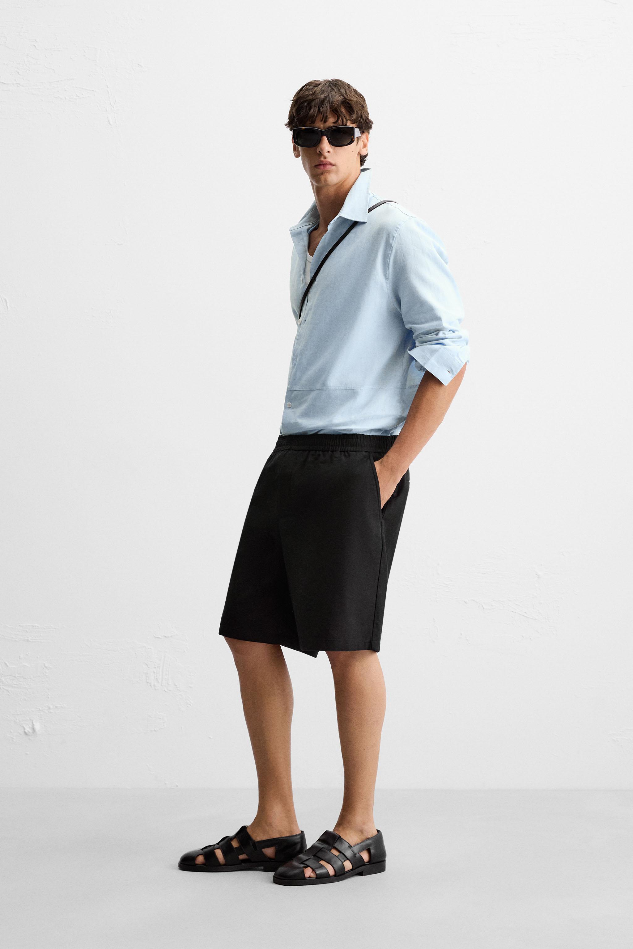 BERMUDA REGULAR FIT STRUCTURÉ
