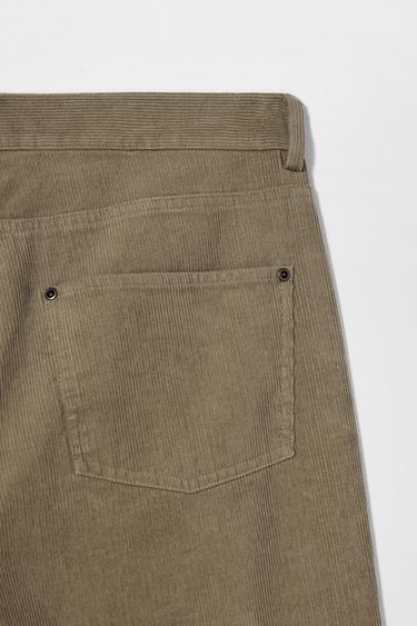 FLARE FIT CORDUROY TROUSERS BOBBY GILLESPIE X ZARA - Beige by Zara - Image 3