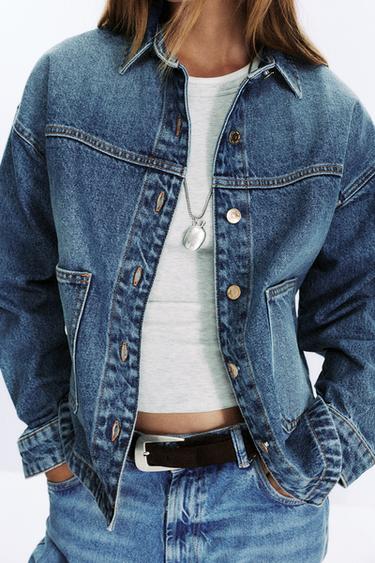 Z1975 DENIM JACKET - Mid-blue by Zara - Image 3