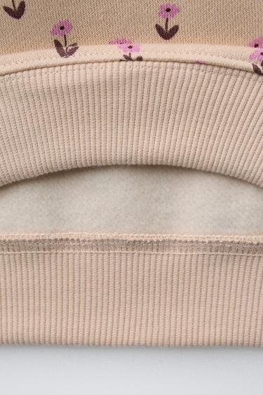 SWEAT POLO FLEURS - Écru moyen de Zara - Image 3