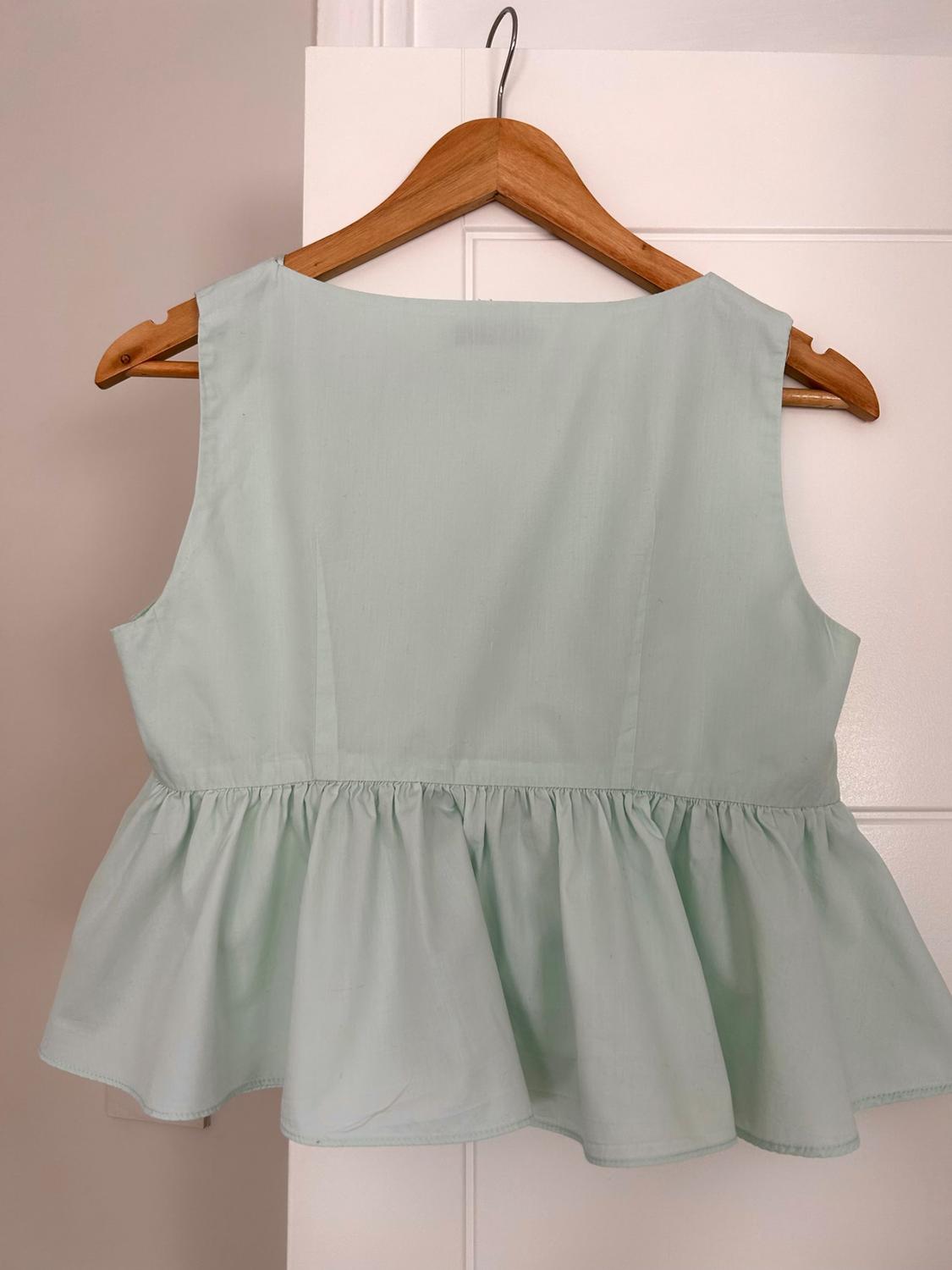 POPLIN TOP WITH ZIP DETAIL - Image 2