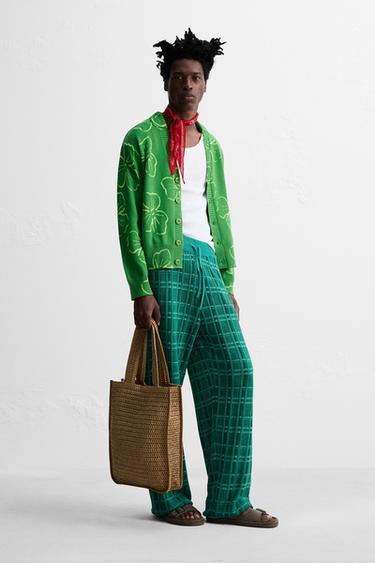 Zara FLORAL PRINT CARDIGAN © OTIS KWAME KYE QUAICOE - Green