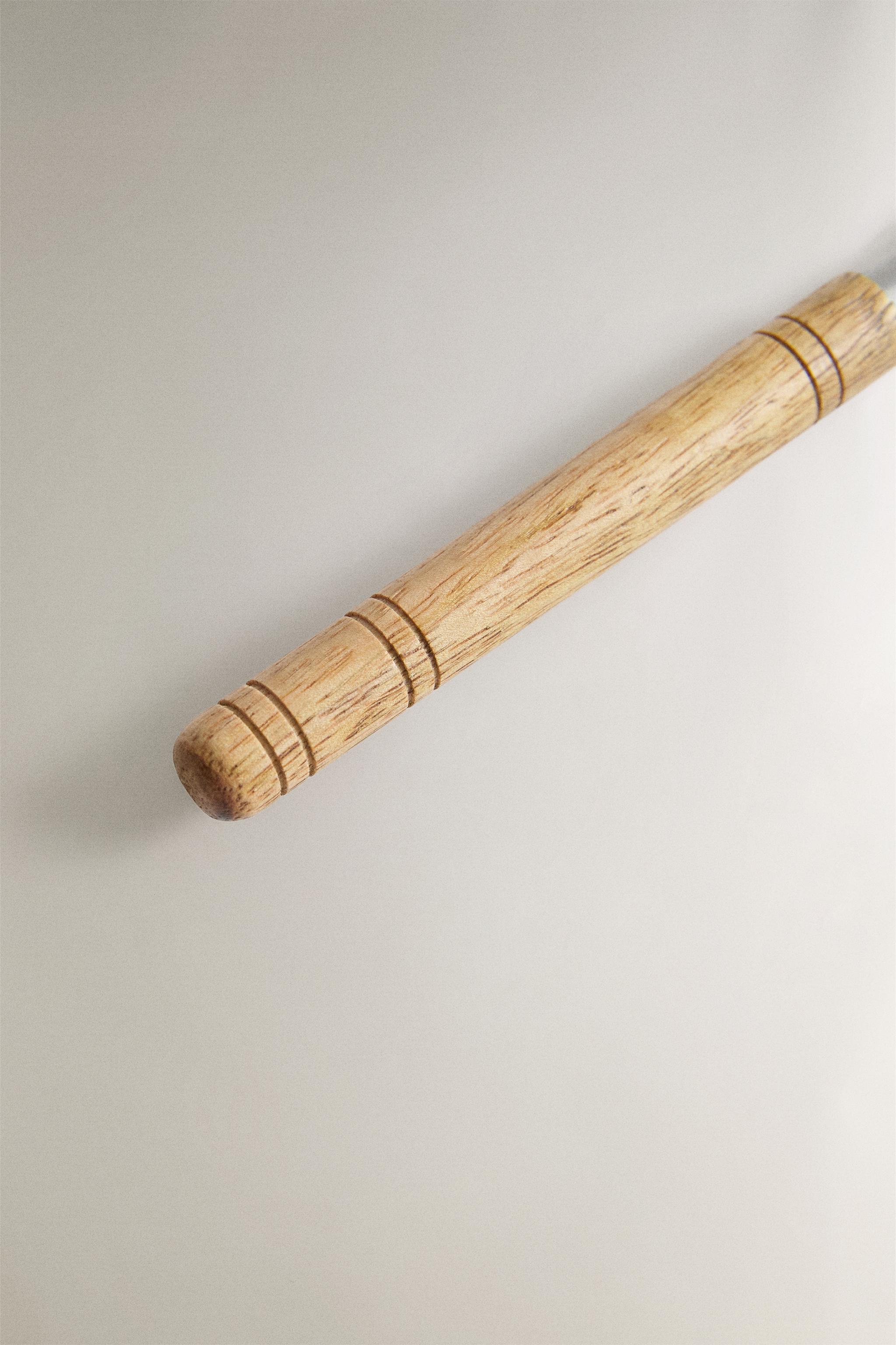 Zara WOODEN HANDLE BUTTER KNIFE — фото 4