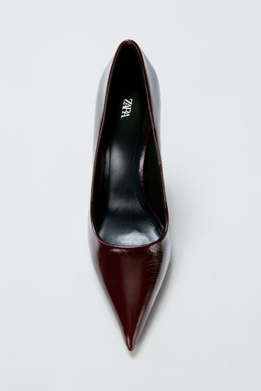 GIÀY CAO GÓT DA - Màu nâu từ Zara