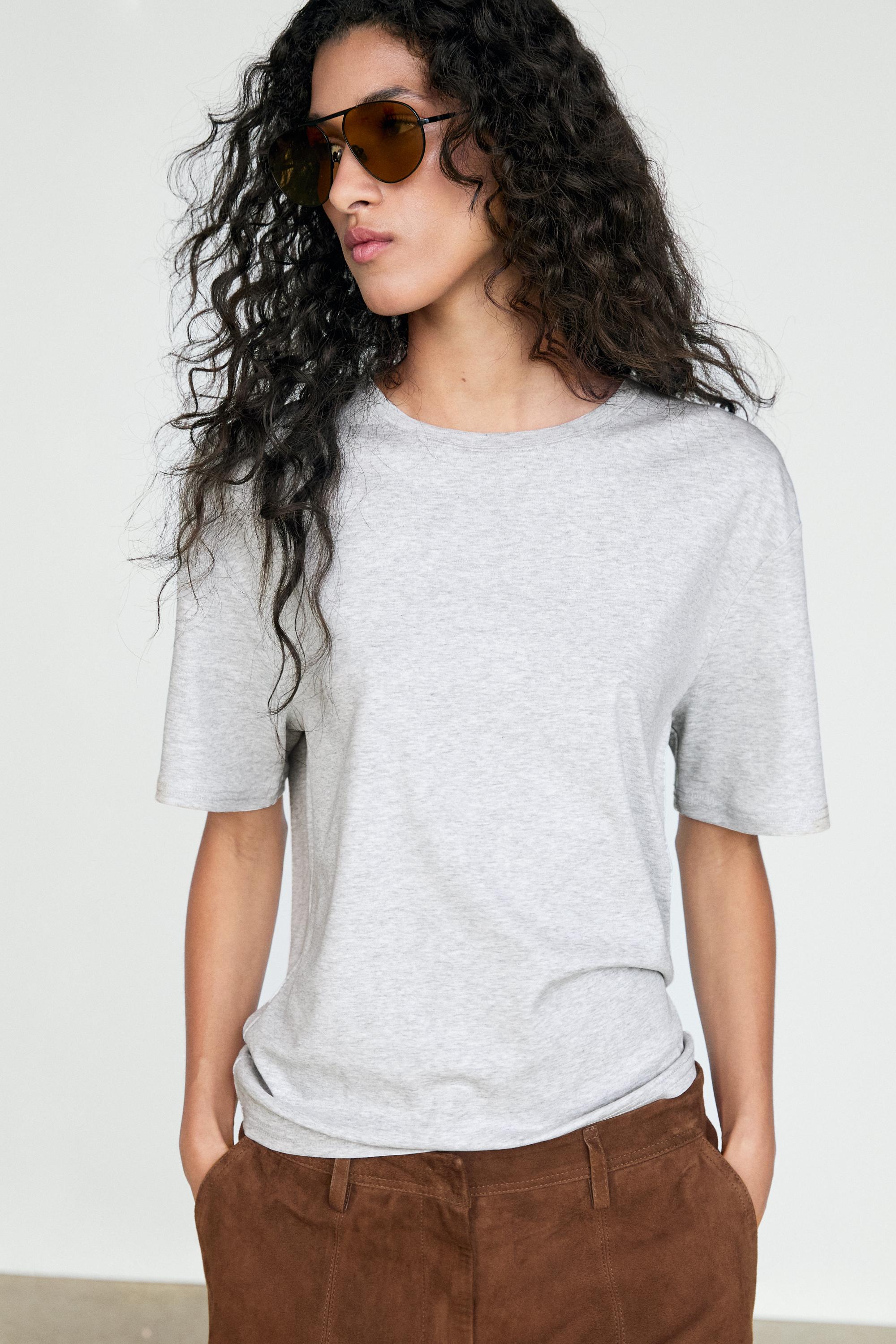 100% cotton short-sleeve T-shirt — Gray