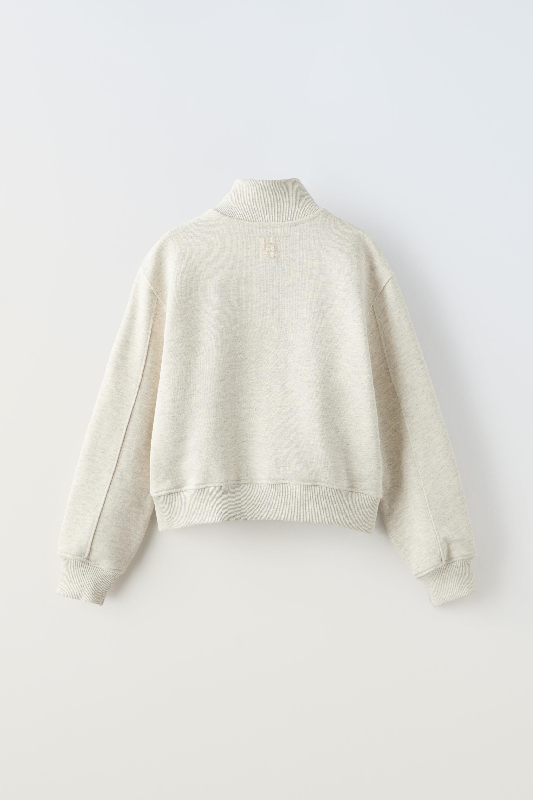 Zara sweater hot sale jacket