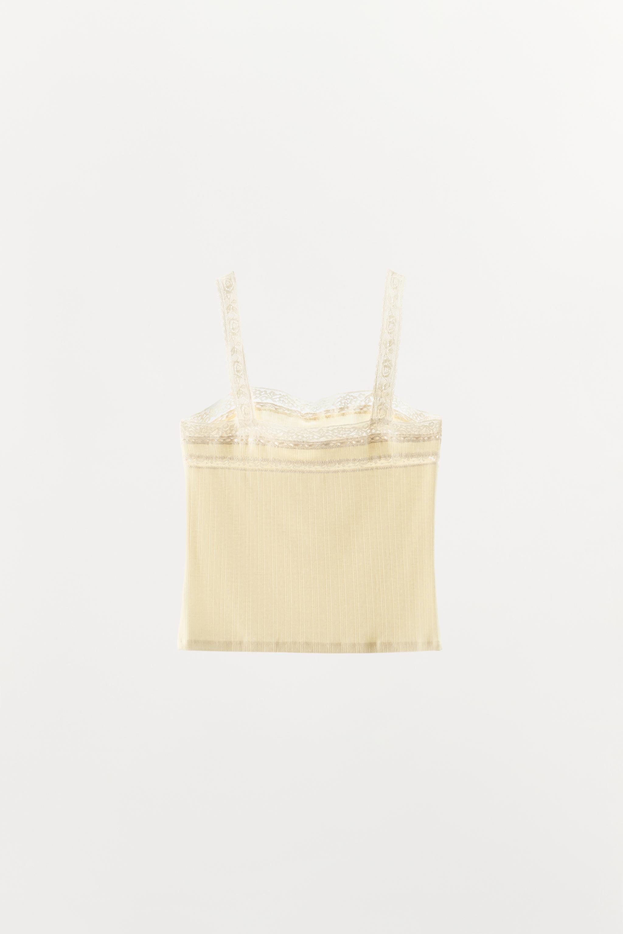 POINTELLE LACE TOP