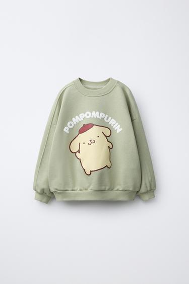 POMPOMPOURIN © SANRIO PRINTED SWEATSHIRT - Light green by Zara - Image 0