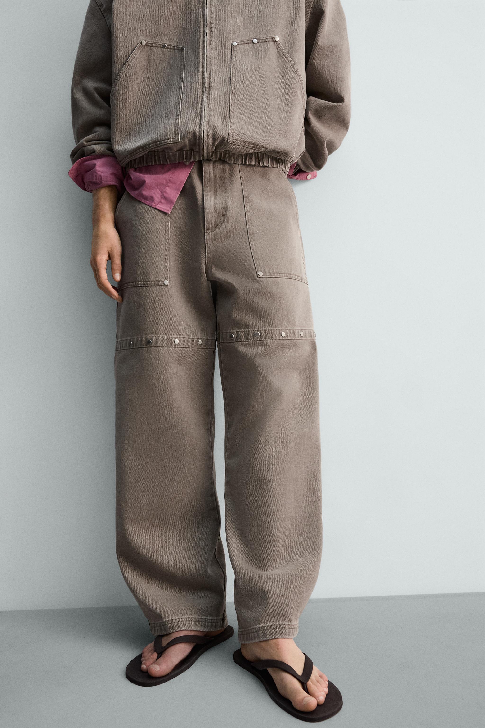 PANTALON DÉCONTRACTÉ À CLOUS