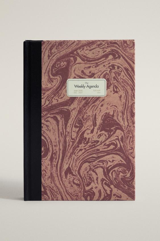 Zara WEEKLY VIEW DAILY PLANNER - Red - Image 0