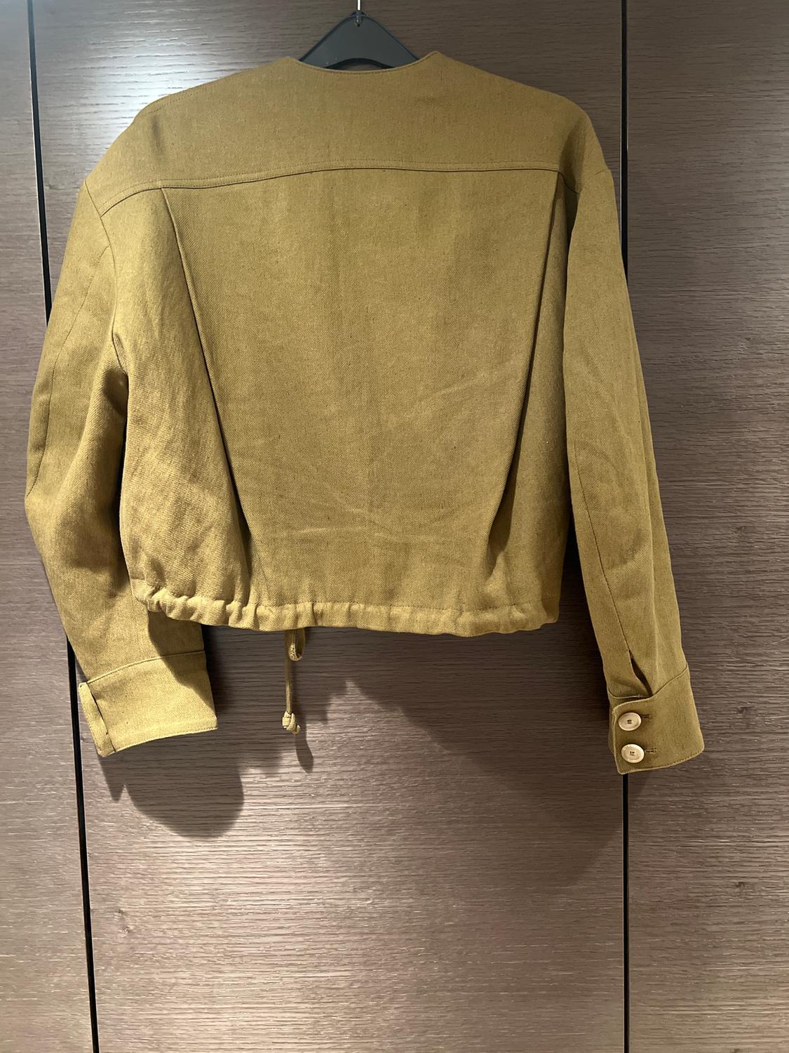 ZW COLLECTION LINEN BLEND BOMBER JACKET - Image 2