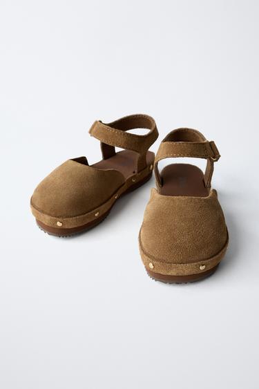 LEATHER CLOGS - Brown by Zara - Image 2