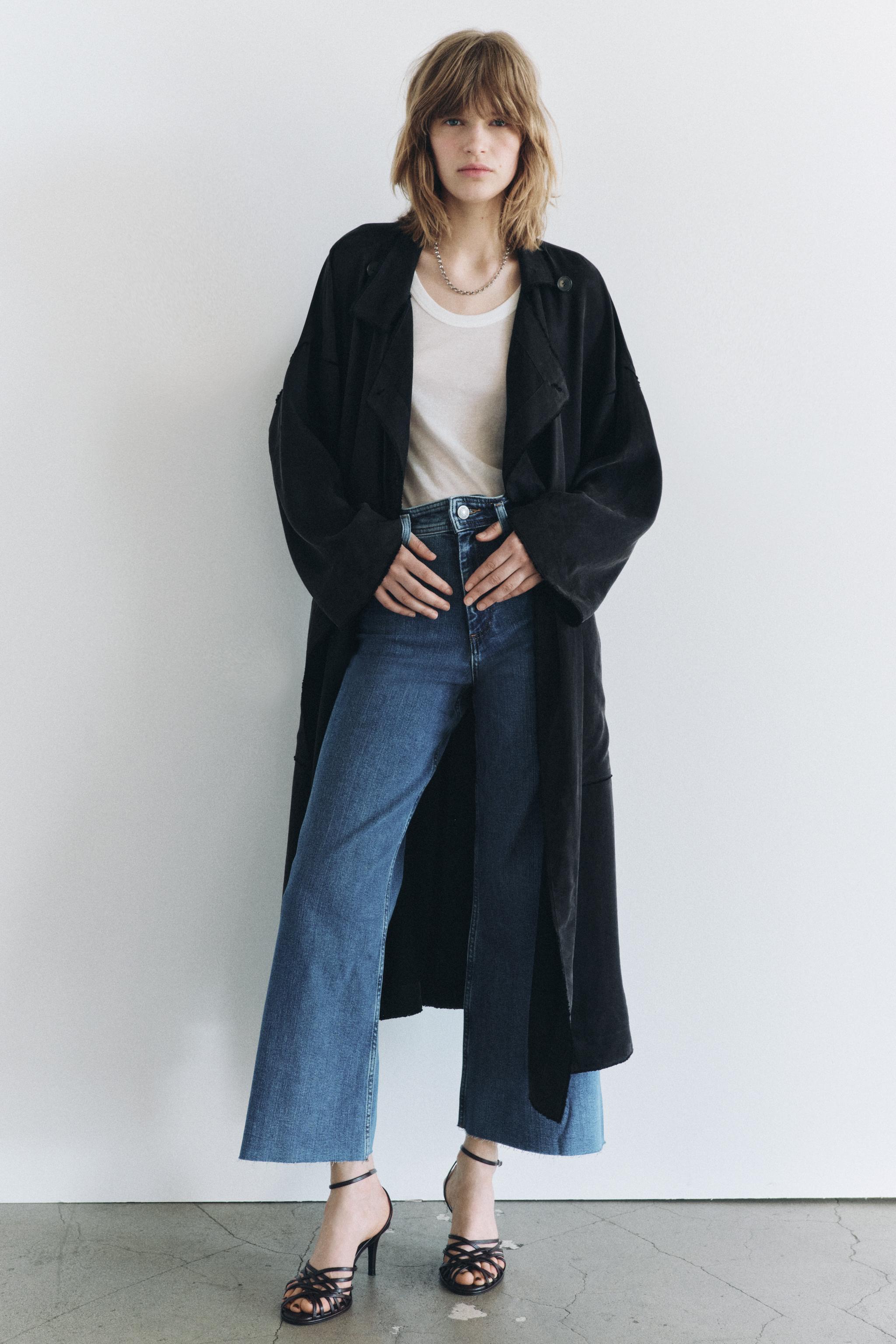 ZW COLLECTION MARINE STRAIGHT-LEG HIGH-WAIST デニムパンツ