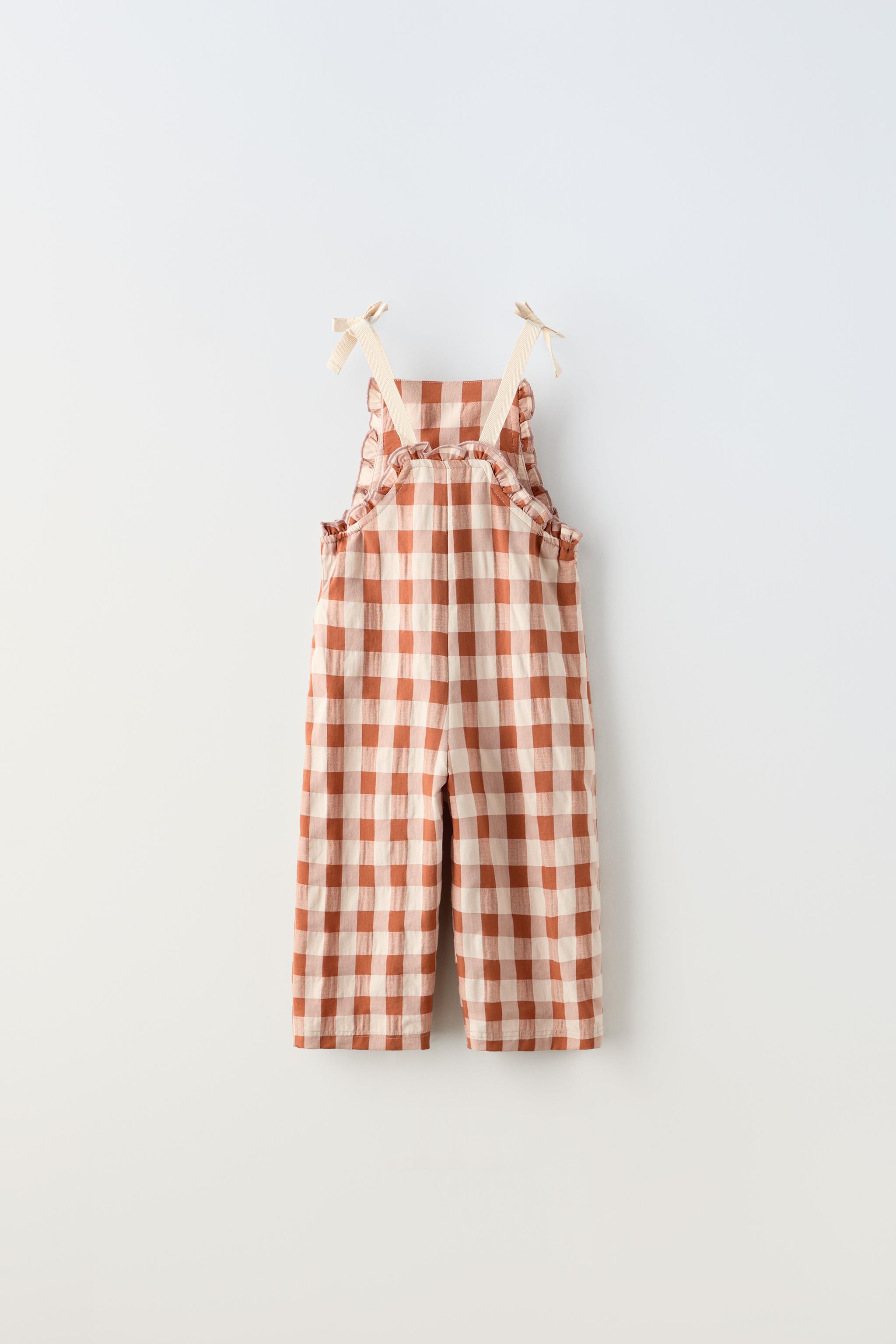 Zara sales checked jumpsuit