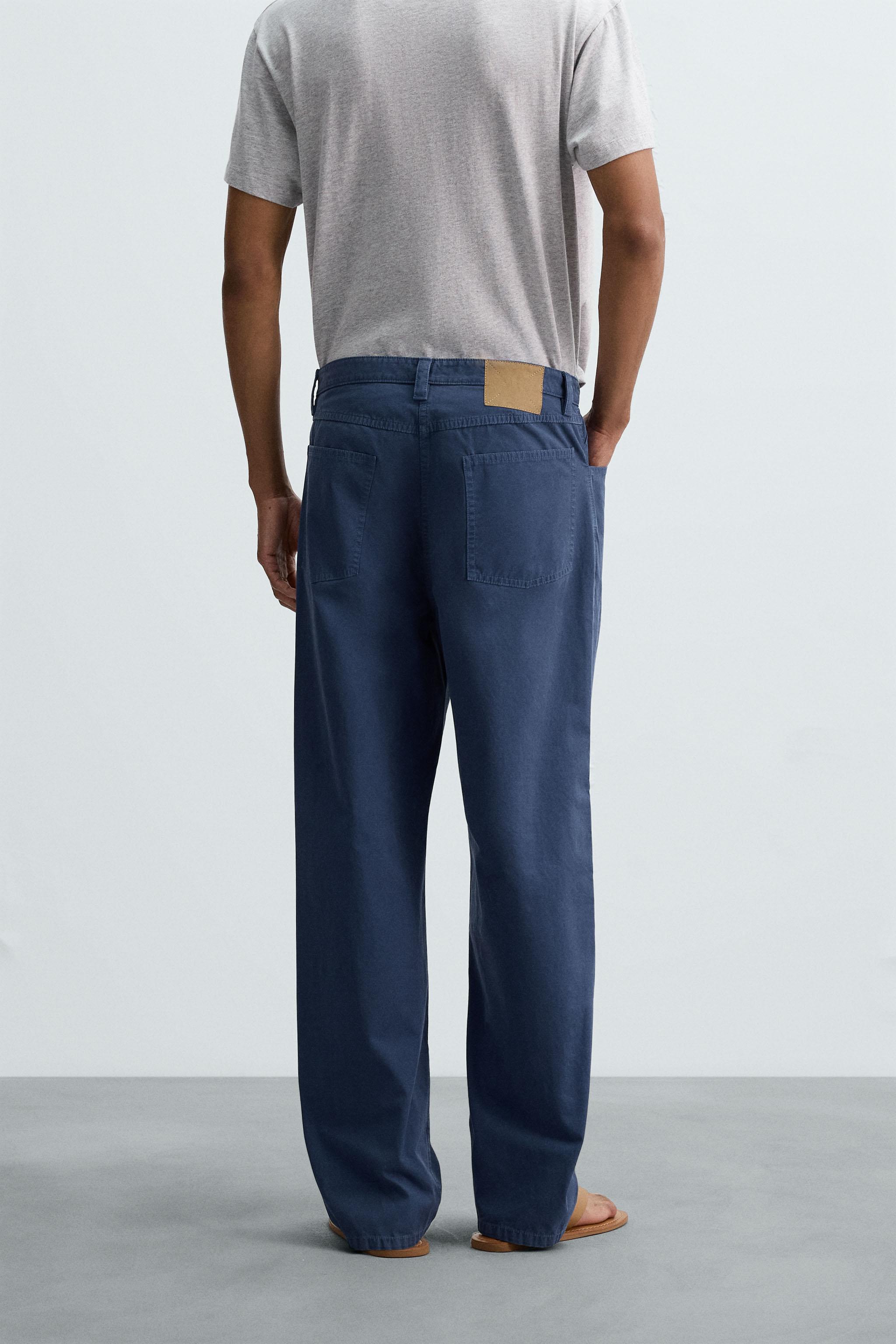 PANTALON STRAIGHT FIT DÉLAVÉ