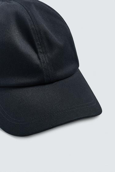 CONTRASTING CORDUROY CAP - Dark navy by Zara - Image 2