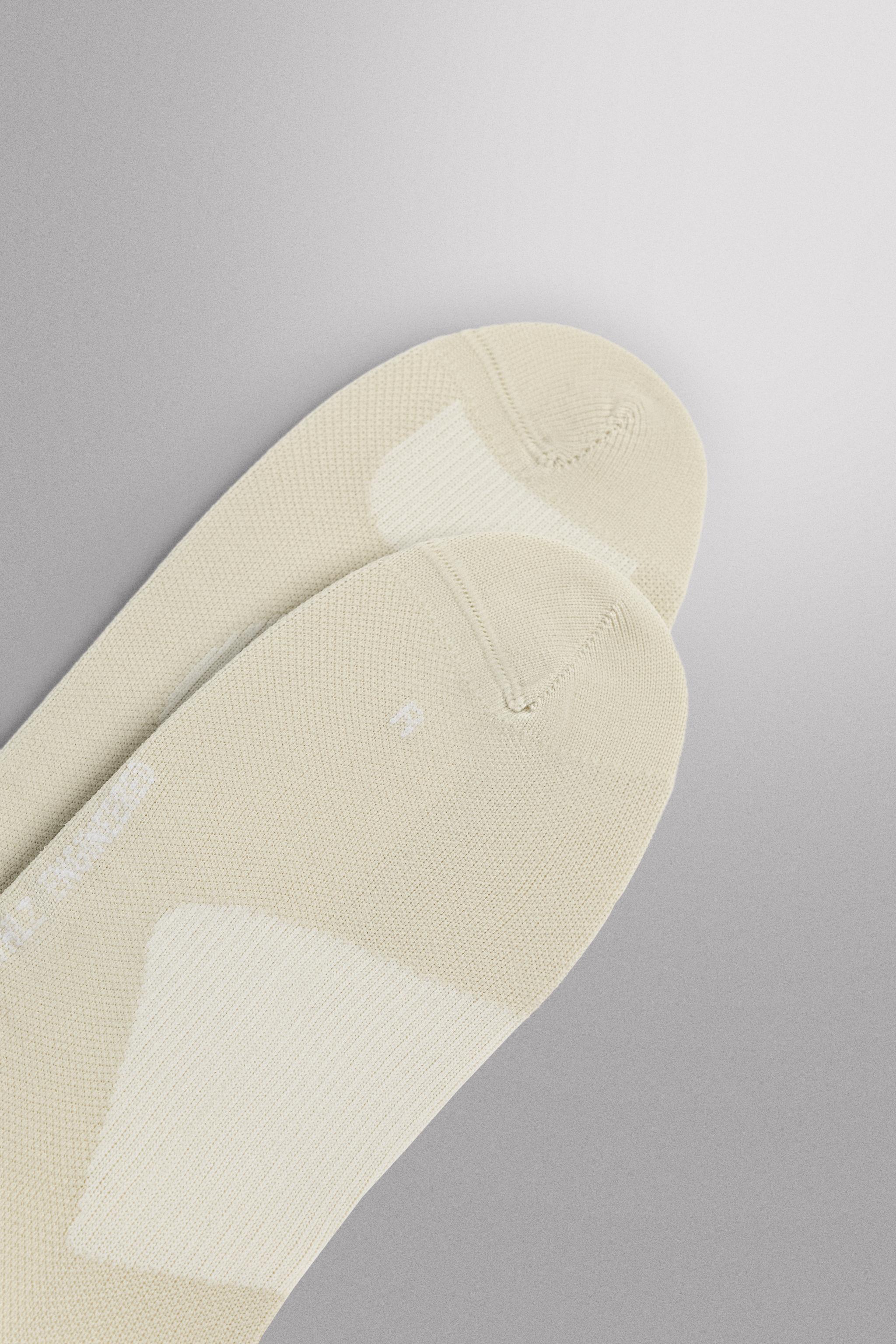 TWO-PACK OF TECHNICAL TRAINING SOCKS — Mid-ecru (alternate view)