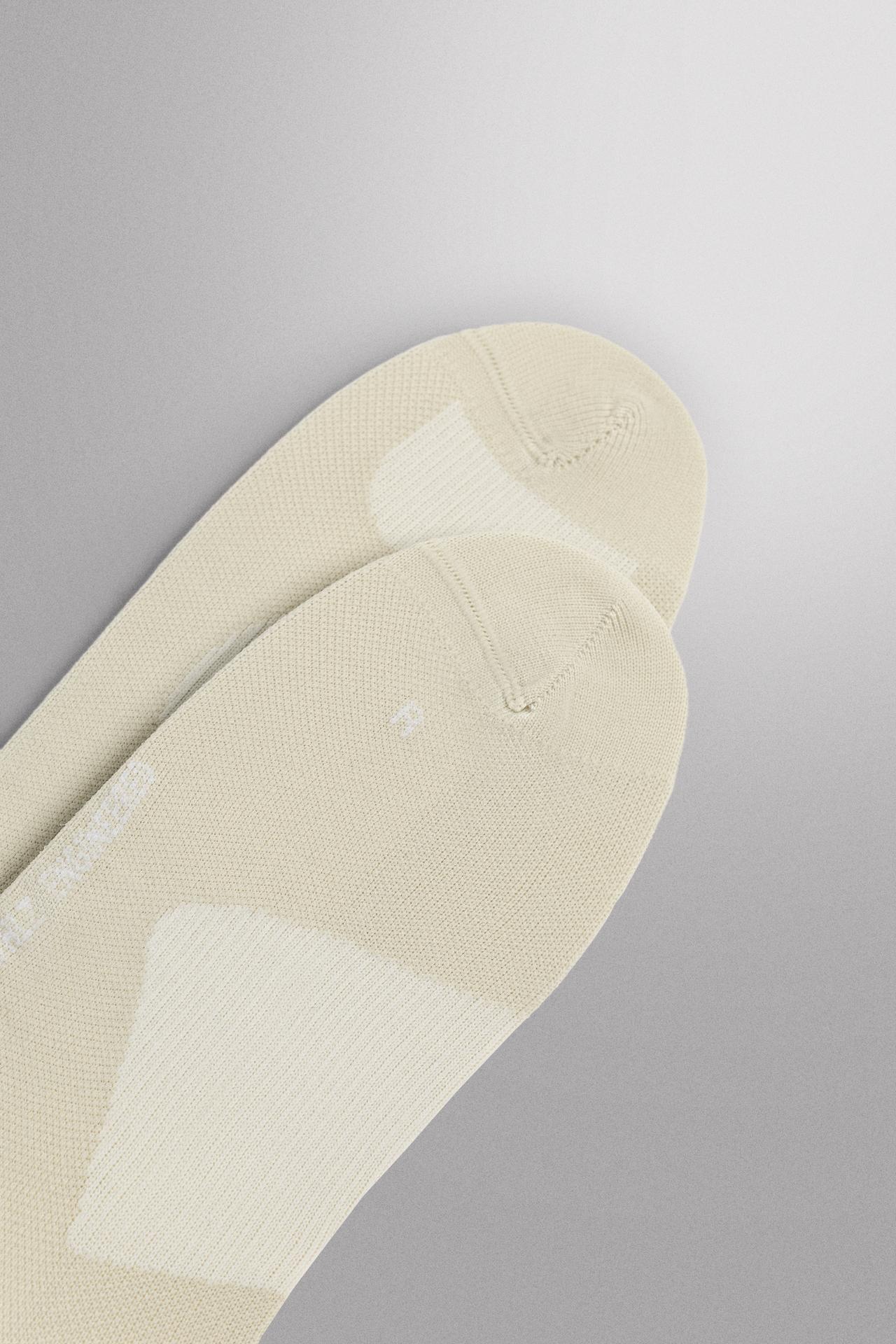 2-PACK TECHNICAL TRAINING SOCKS — Mid-ecru