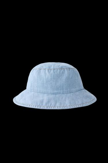 GORRO DENIM BUCKET - Azul medio de Zara