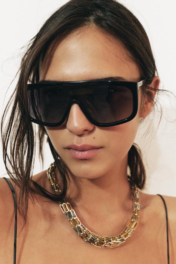 Женское колье Zara Combined Link, цвет: Золотой / Серебряный