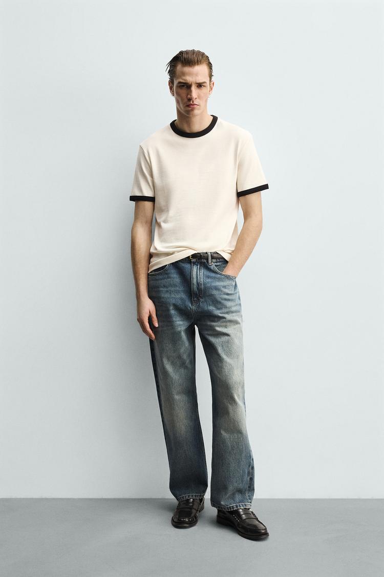 BASIC KONTRAST FİTİLLİ T-SHIRT