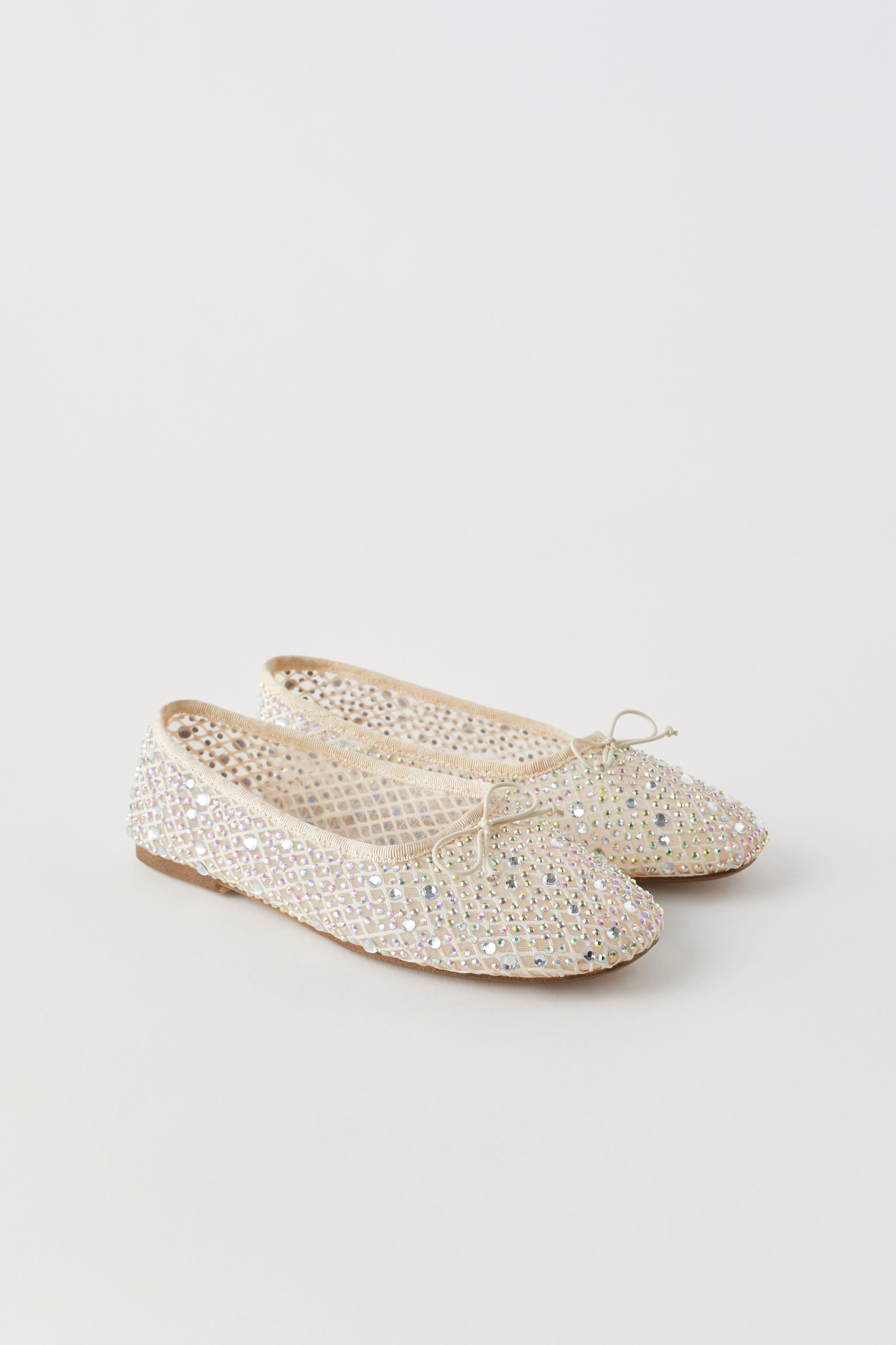 Shiny ballet flats hot sale