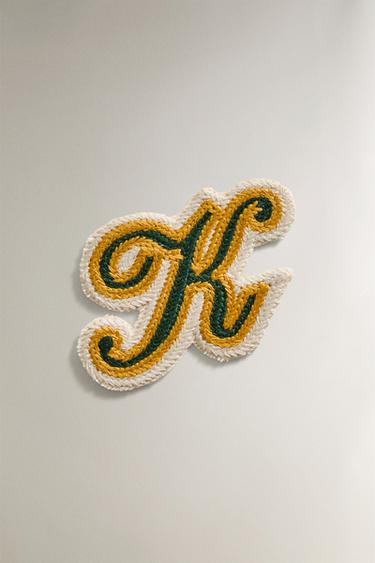Zara COTTON LETTER K PATCH - Multicolored - Image 0