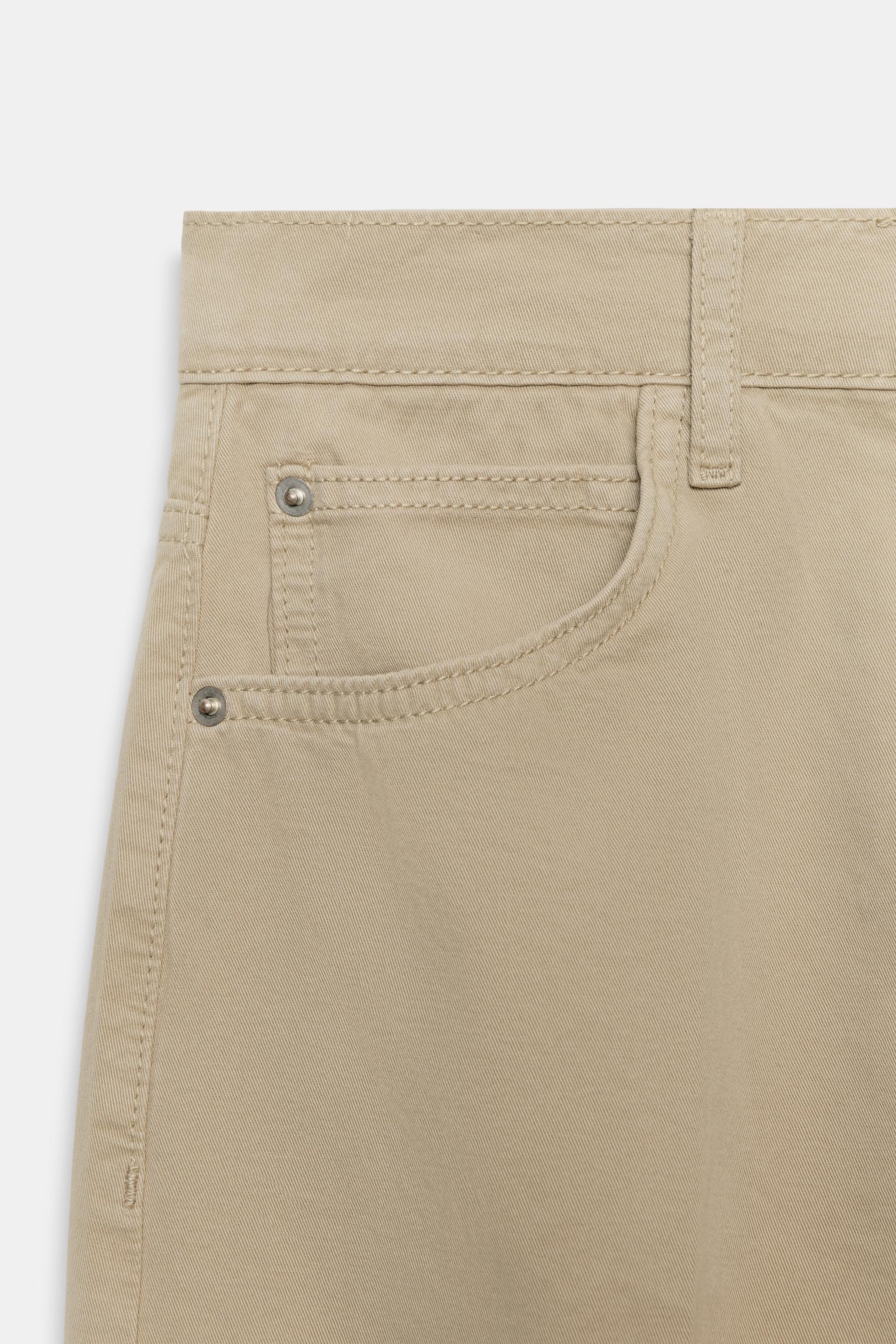 IRONED STRIPE BARREL PANTS