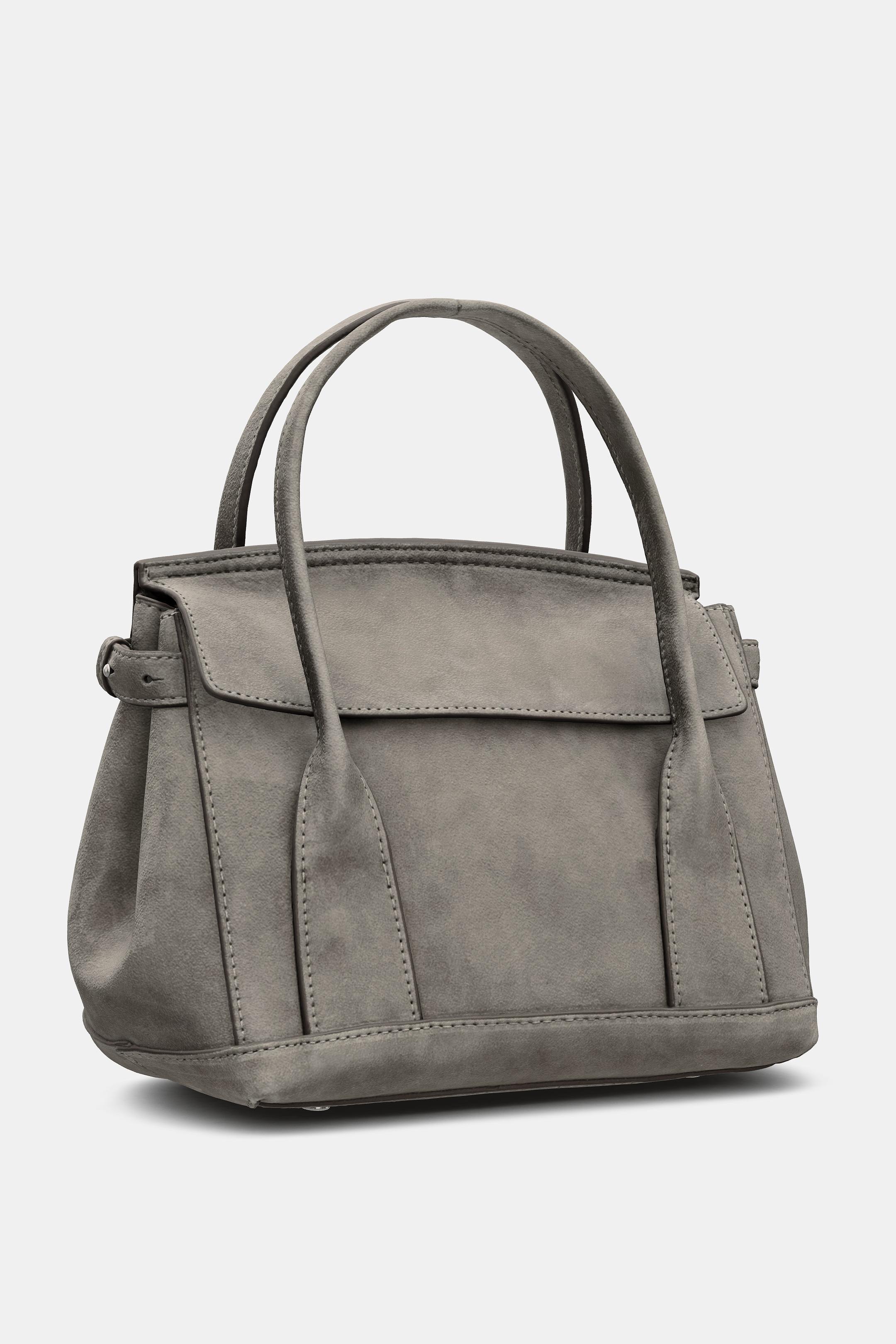 MINI CITY BAG LEATHER - Grey by Zara