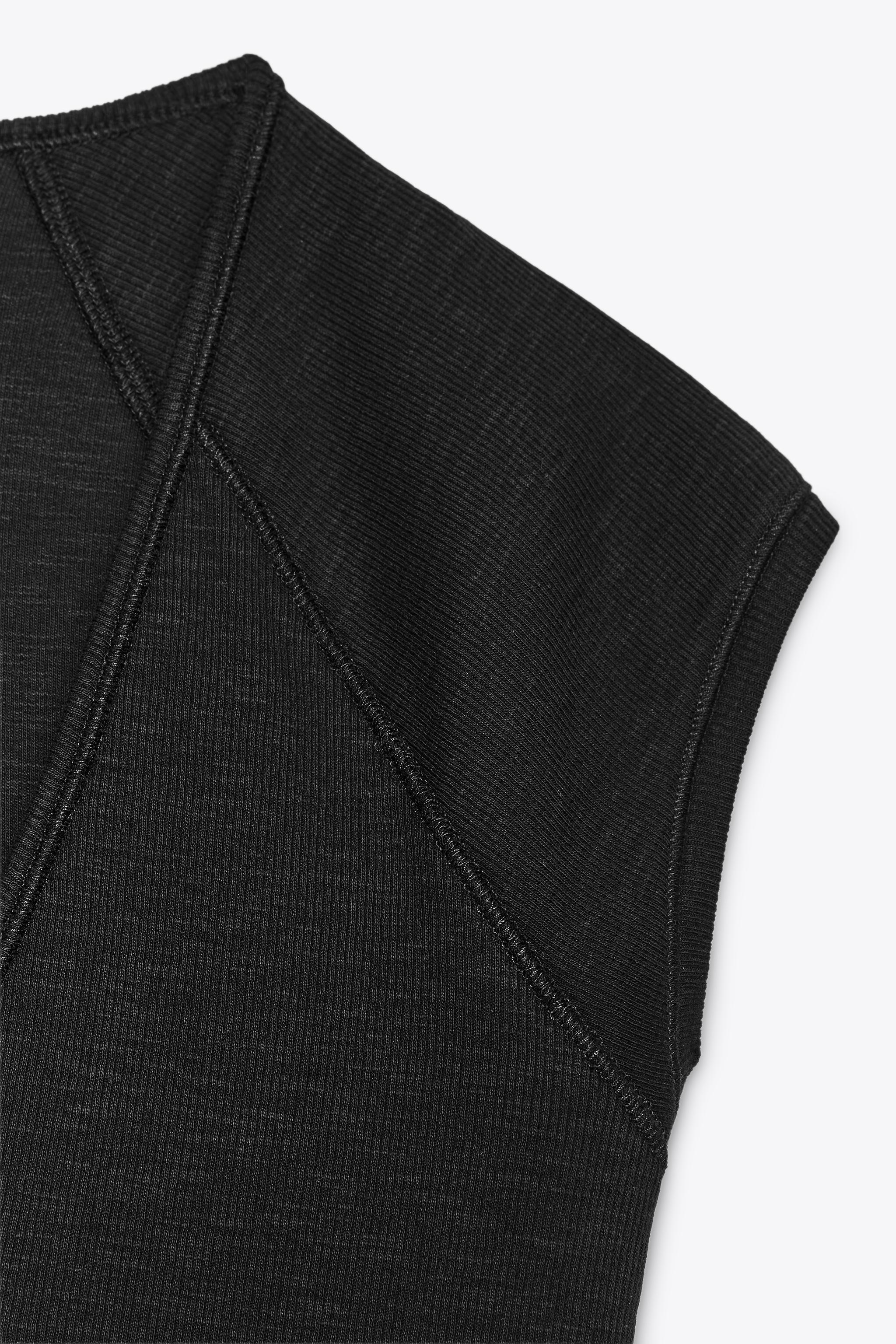 RIB V-NECK T-SHIRT