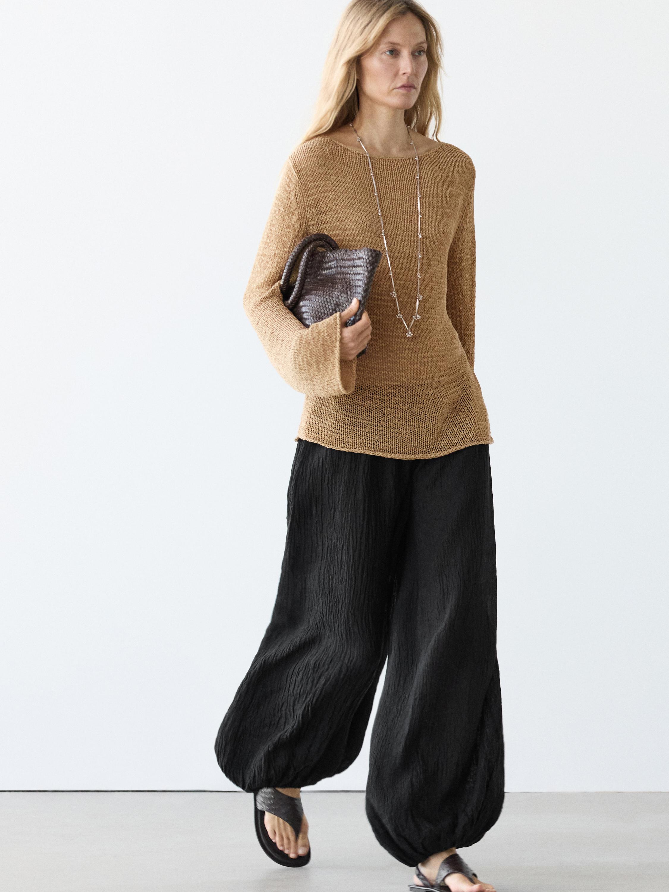 Linen sarouel trousers