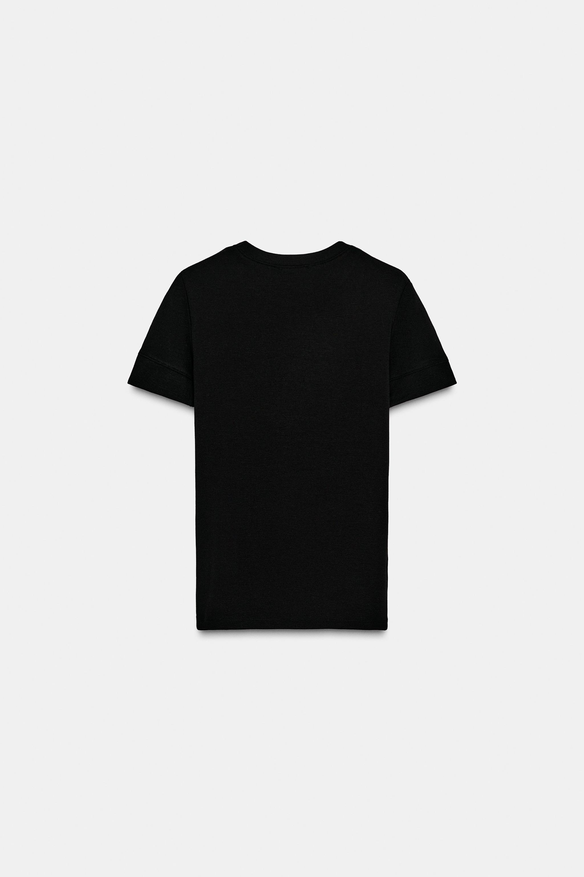 MİNİMAL KISA KOLLU T-SHIRT - Görsel 6