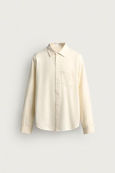 CAMISA RELAXED FIT EFECTO LAVADO - Piedra de Zara
