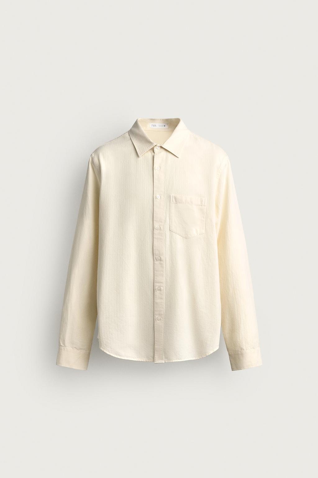 RELAXED FIT WASHED-EFFECT SHIRT