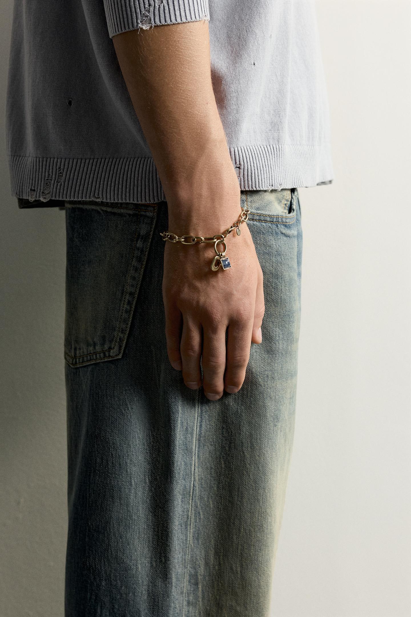 Мужской браслет Zara Metallic Charm, цвет: Разноцветный — фото 1