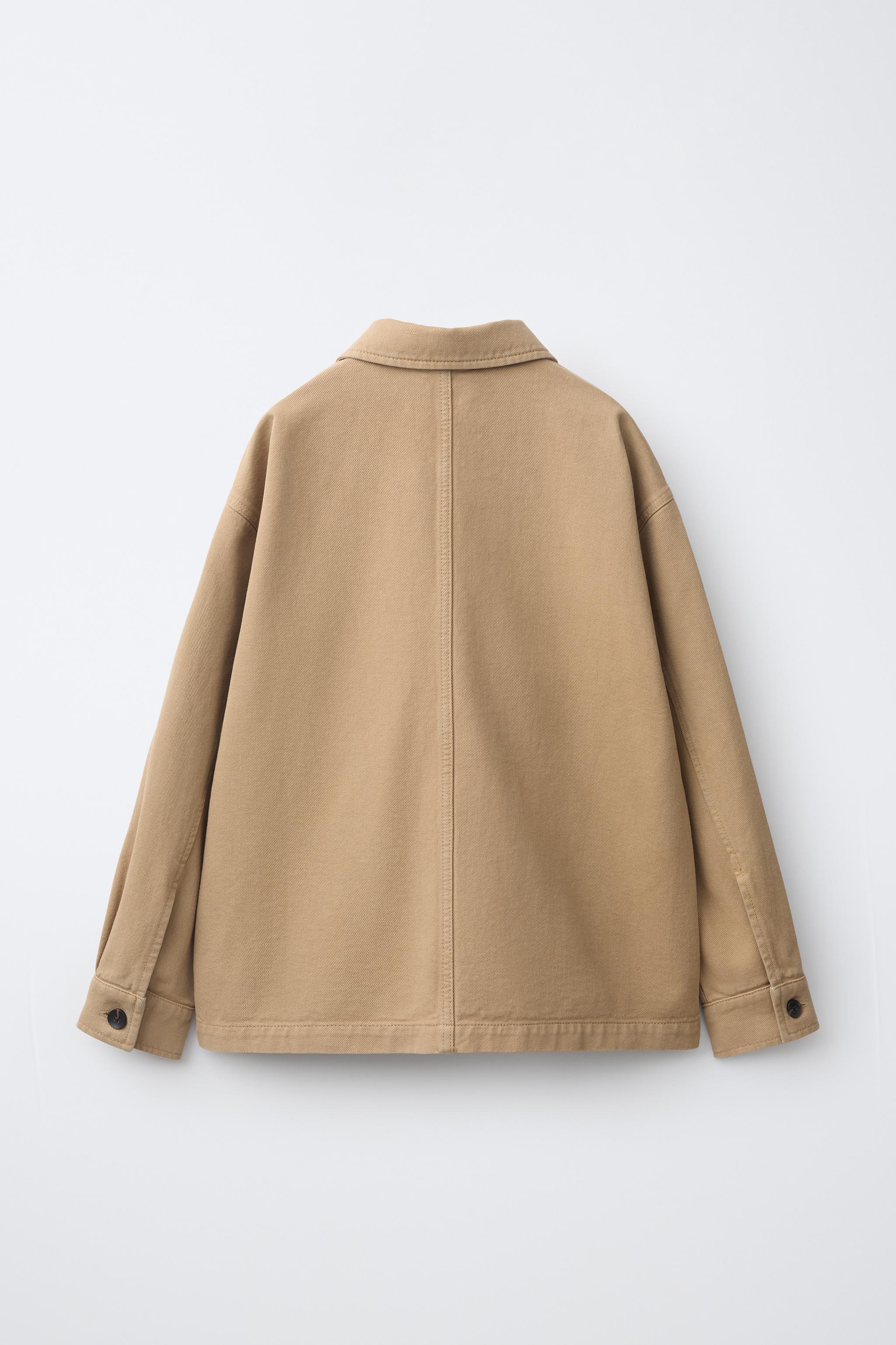 SURCHEMISE EN CANVAS AVEC BRODERIE 0FR. PARIS X ZARA