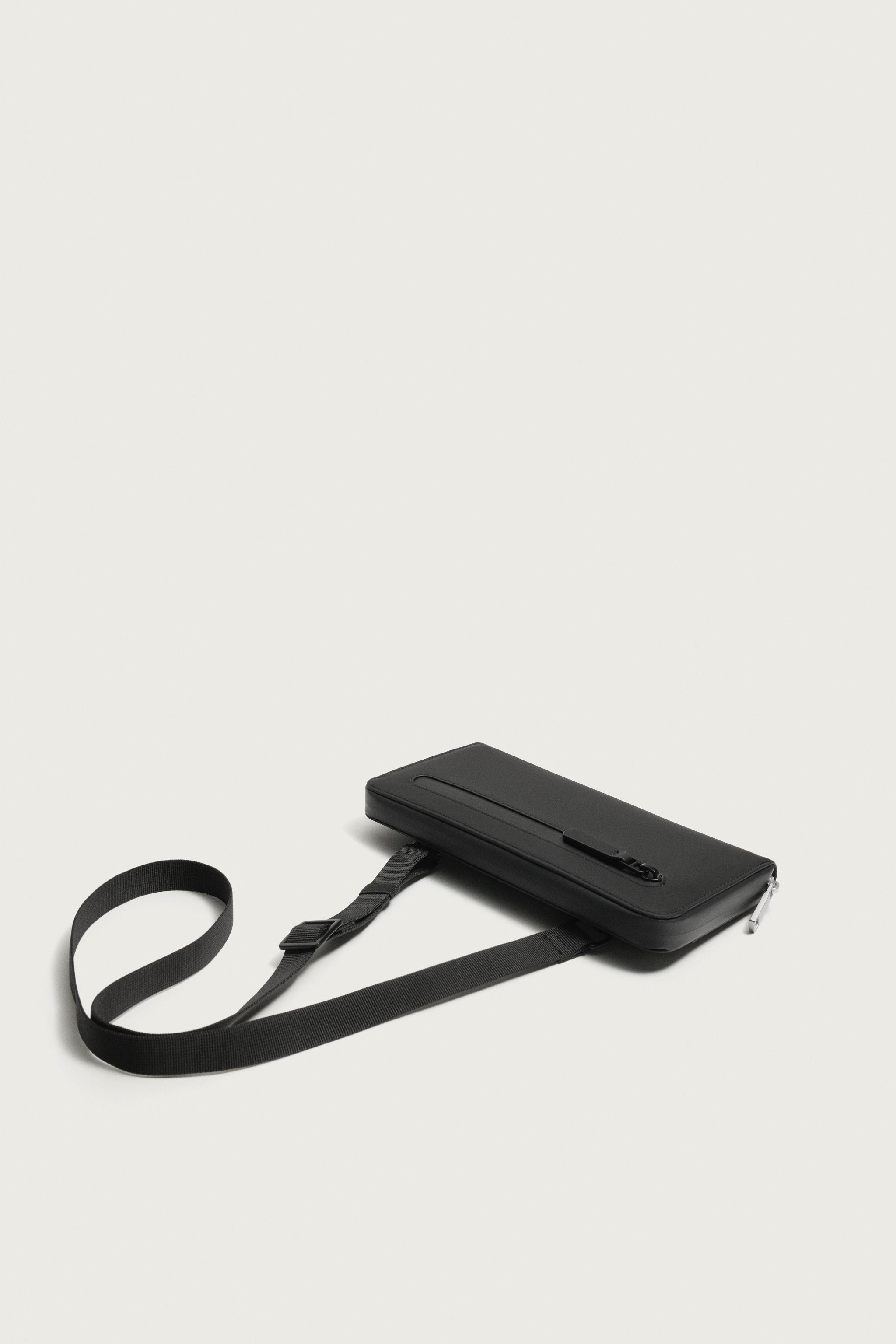 RUBBERIZED XL WALLET — Black