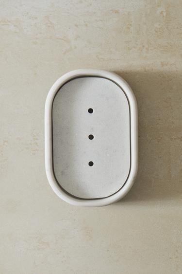 MARBLE-EFFECT BATHROOM SOAP DISH - Grey by Zara - Image 5
