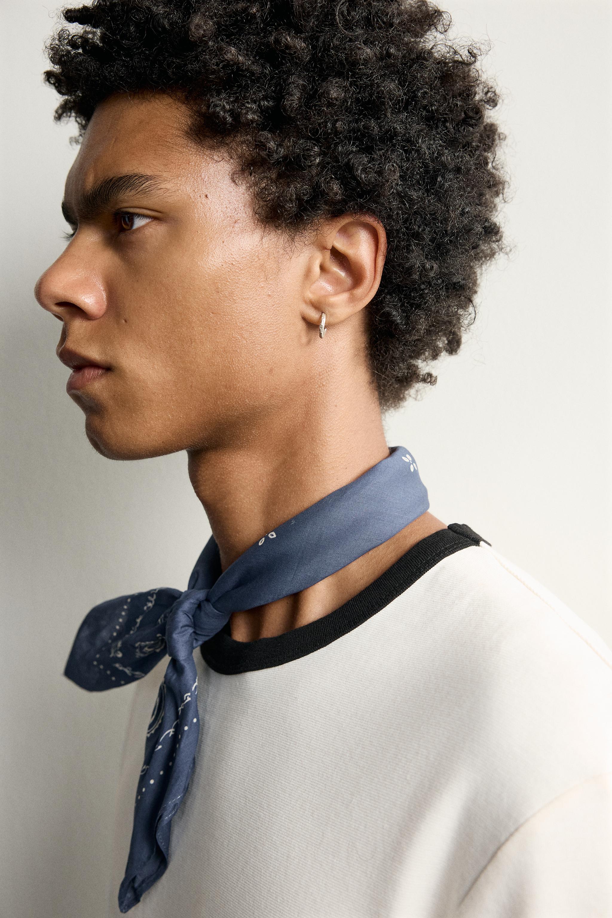 Zara Geometrik Desenli Bandana görsel 7